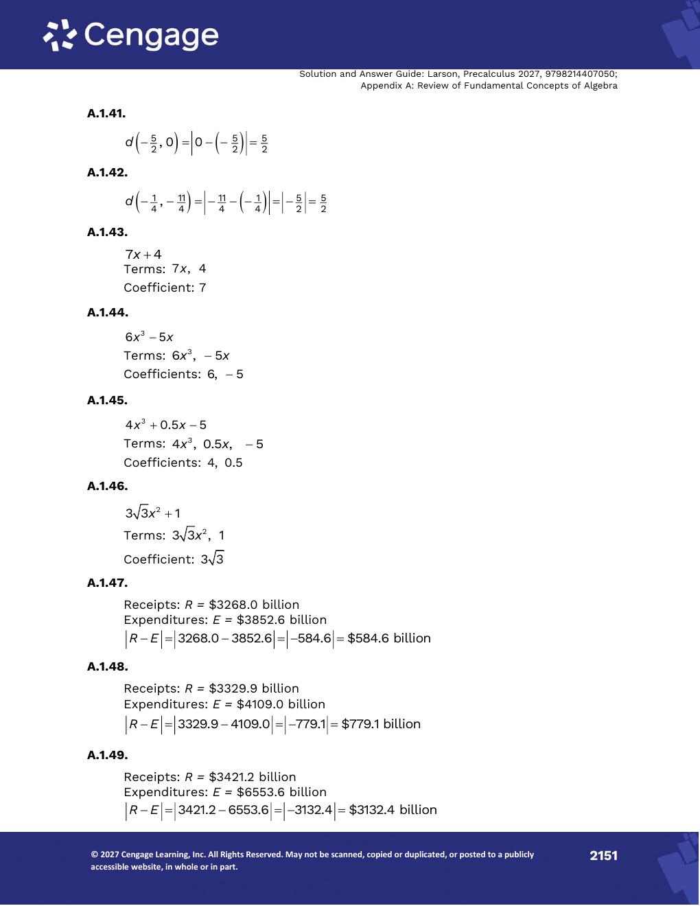 Preview page 9 of Solutions Manual For Precalculus With Limits 6th Edition By Ron Larson