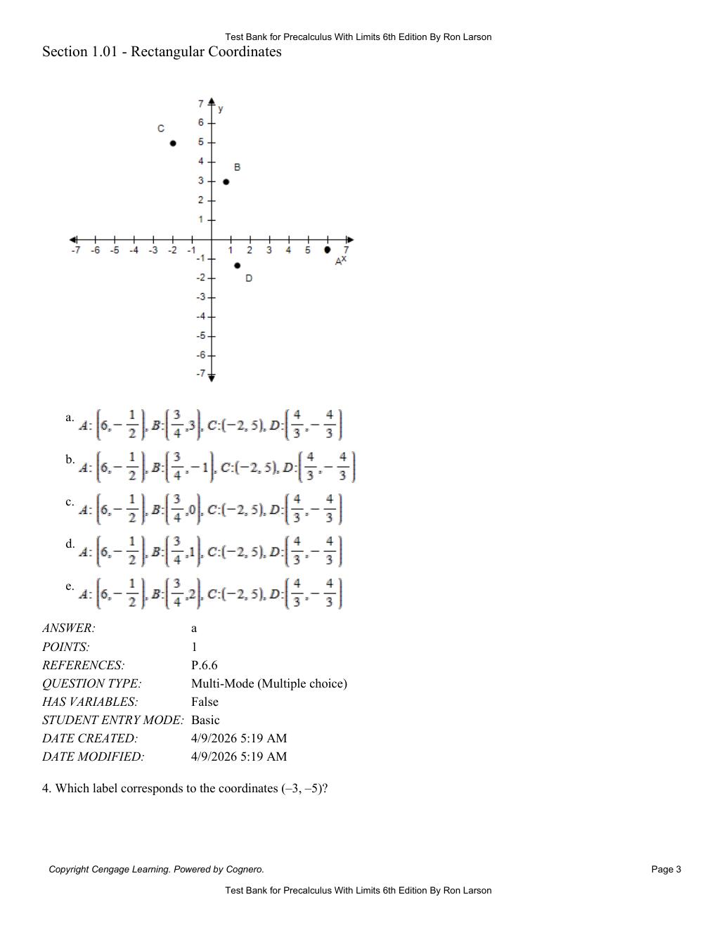 Preview page 5 of Test Bank For Precalculus With Limits 6th Edition By Ron Larson