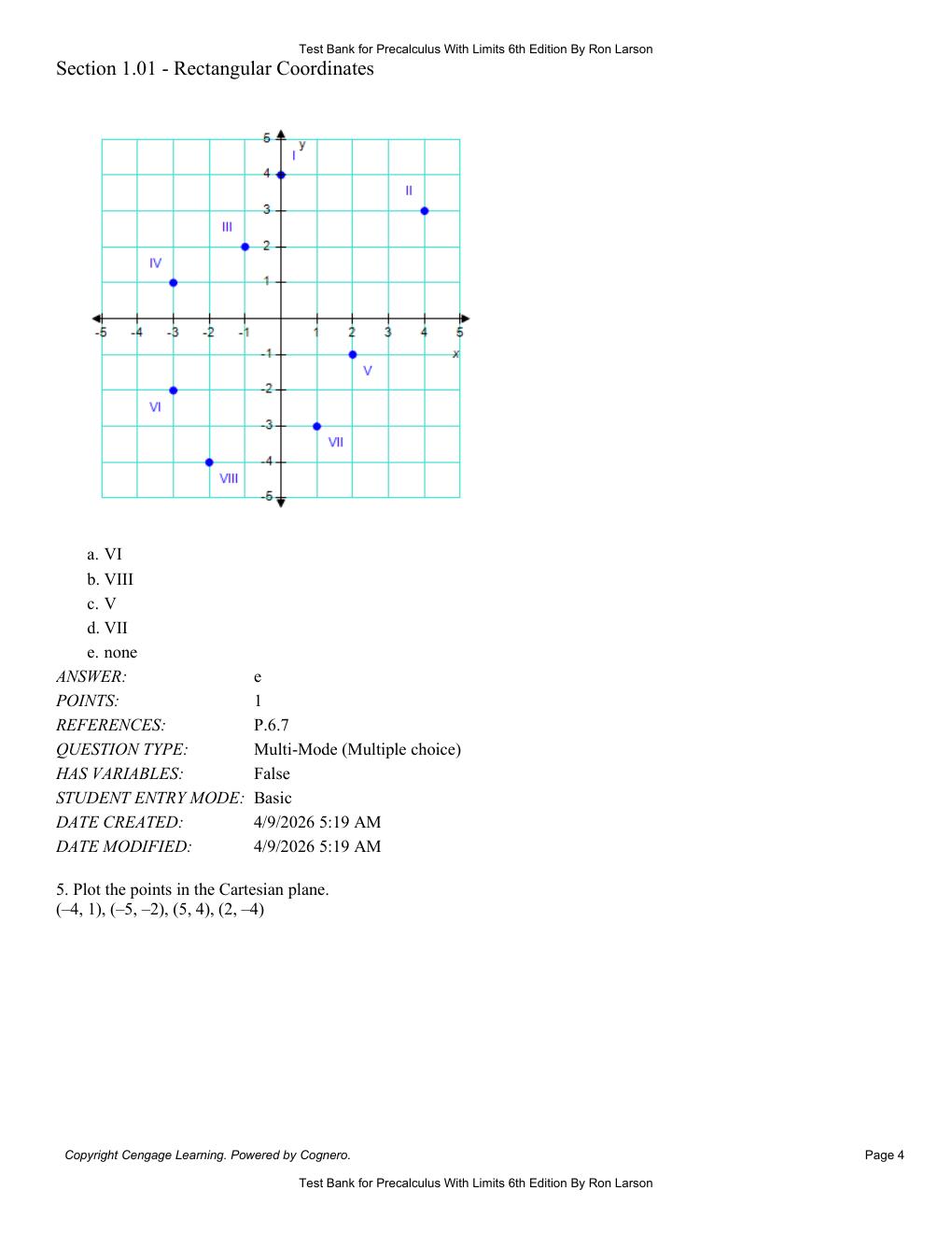 Preview page 6 of Test Bank For Precalculus With Limits 6th Edition By Ron Larson