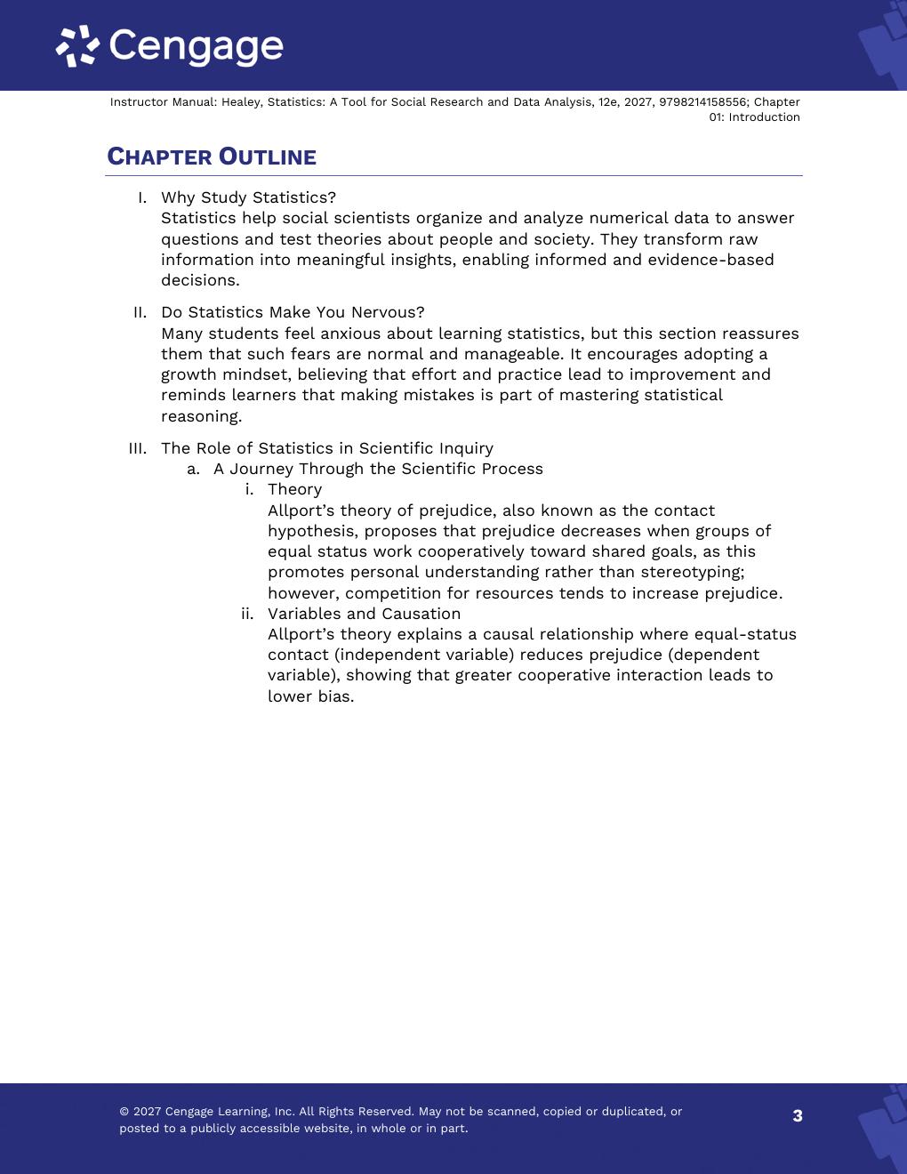 Preview page 5 of Solutions Manual For Statistics A Tool for Social Research and Data Analysis 12th Edition By Joseph Healey, Christopher