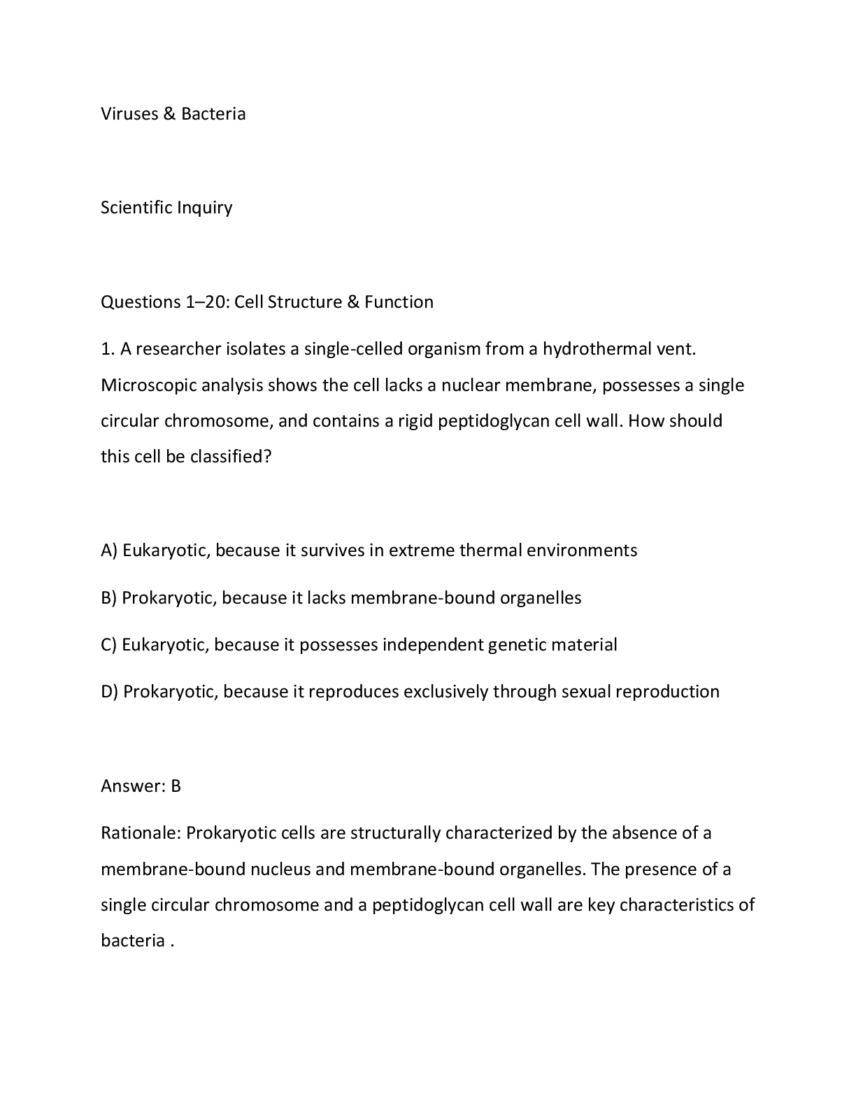 Preview page 2 of Georgia Biology EOC 2026 Study Guide & Practice Questions