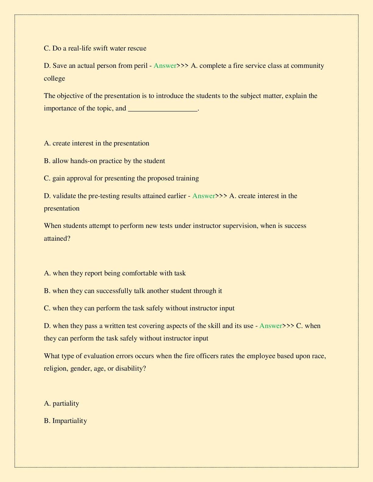 Preview page 2 of FLORIDA FIRE OFFICER 2 STUDY GUIDE 2026/2027 EXAM LATEST VERSION COMPLETE STUDY QUESTIONS WITH VERIFIED ANSWERS 100% GUA