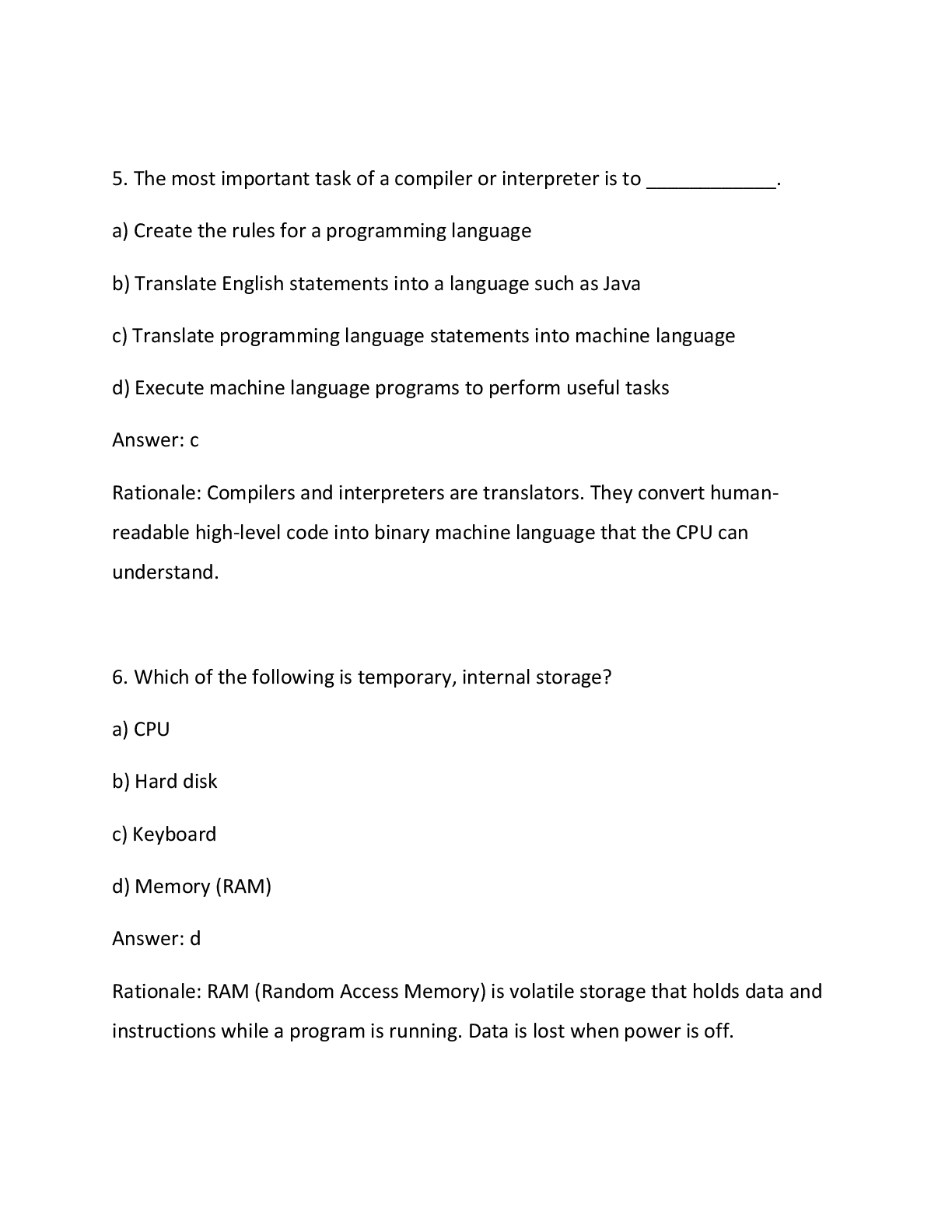 Preview page 3 of Solutions For Programming Logic and Design
