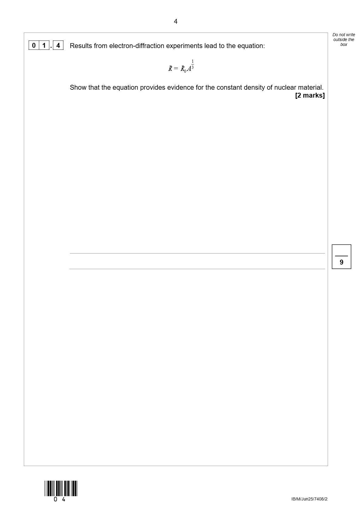 Preview page 4 of AQA A-level PHYSICS Paper 2 7408/2 June 2025
