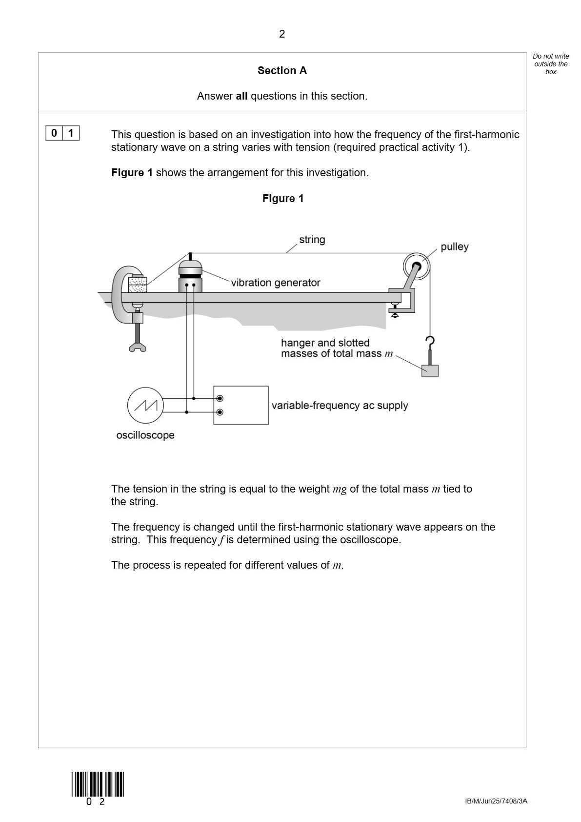 Preview page 2 of AQA -level PHYSICS Paper 3 7408/3А June 2025 QP