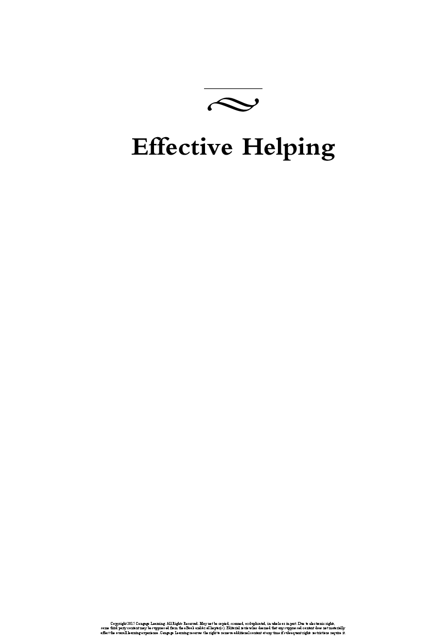 Preview page 2 of Effective Helping Interviewing and Counseling Techniques 8th Edition By Barbara Okun, Ricki Kantrowitz
