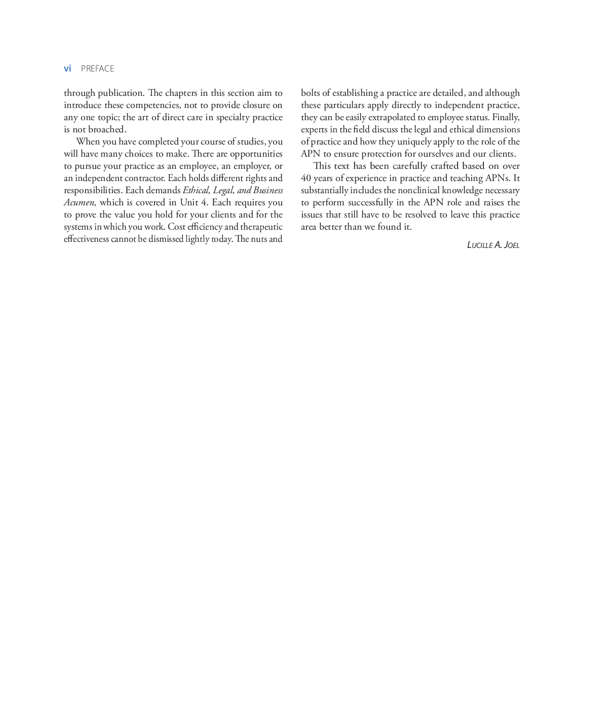 Preview page 6 of Advanced Practice Nursing Essentials for Role Development 4th Edition By Lucille A. Joel