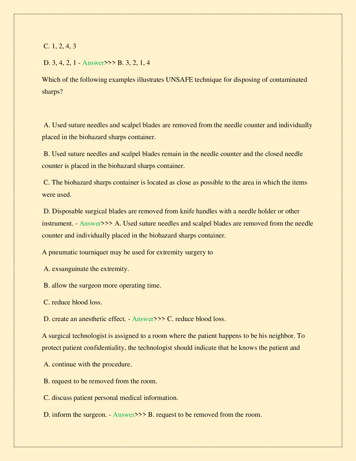 Preview page 3 of NBSTSA CST PRACTICE TEST EXAM A 2026 LATEST STUDY QUESTIONS WITH VERIFIED SOLUTIONS 100% ASSURED PASS TOP RATED