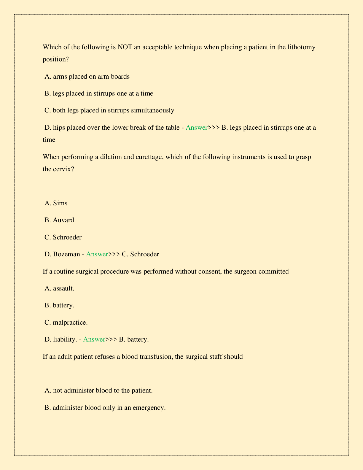Preview page 4 of NBSTSA CST PRACTICE TEST EXAM A 2026 LATEST STUDY QUESTIONS WITH VERIFIED SOLUTIONS 100% ASSURED PASS TOP RATED