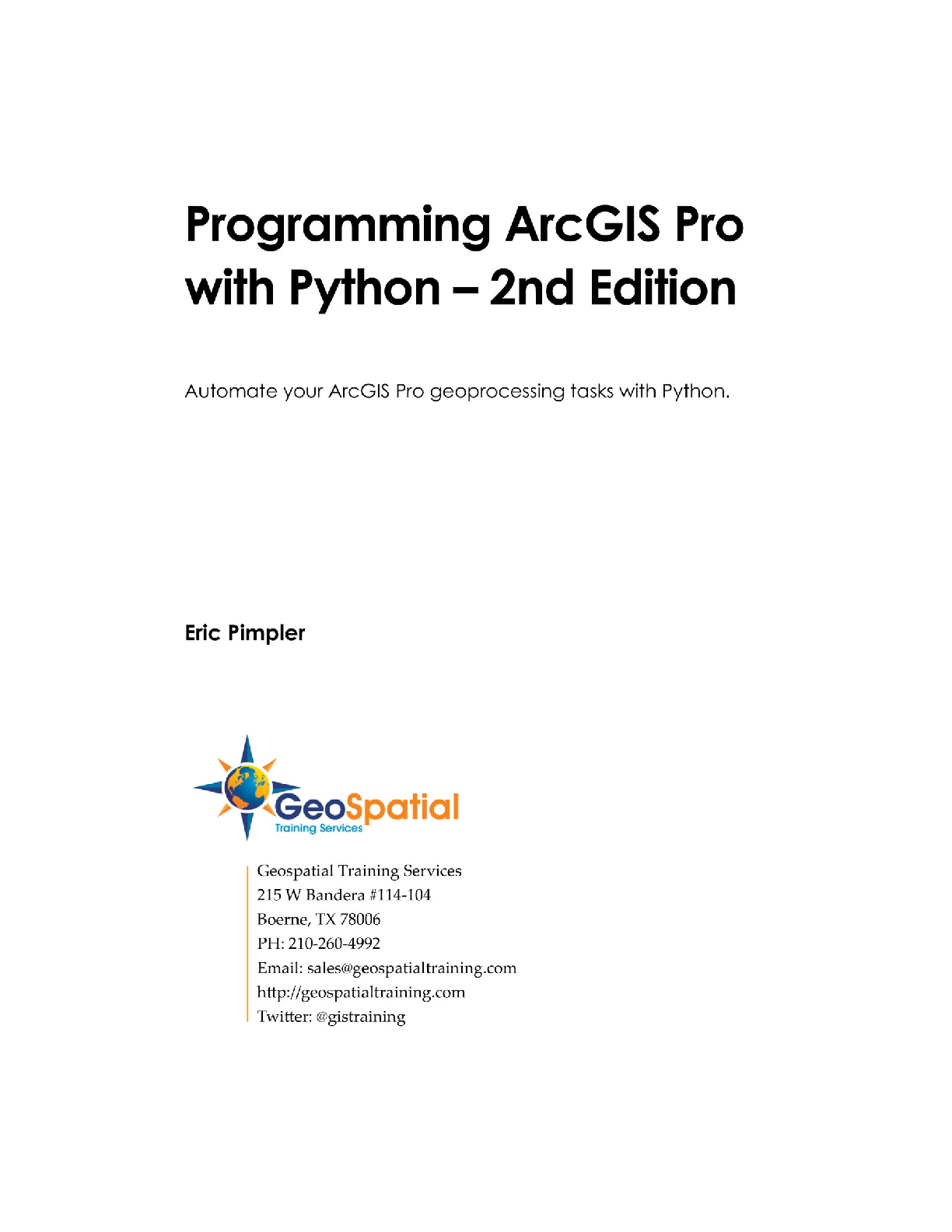 Preview page 2 of eBook PDF Programming ArcGIS Pro with Python 2nd Edition By Eric Pimpler