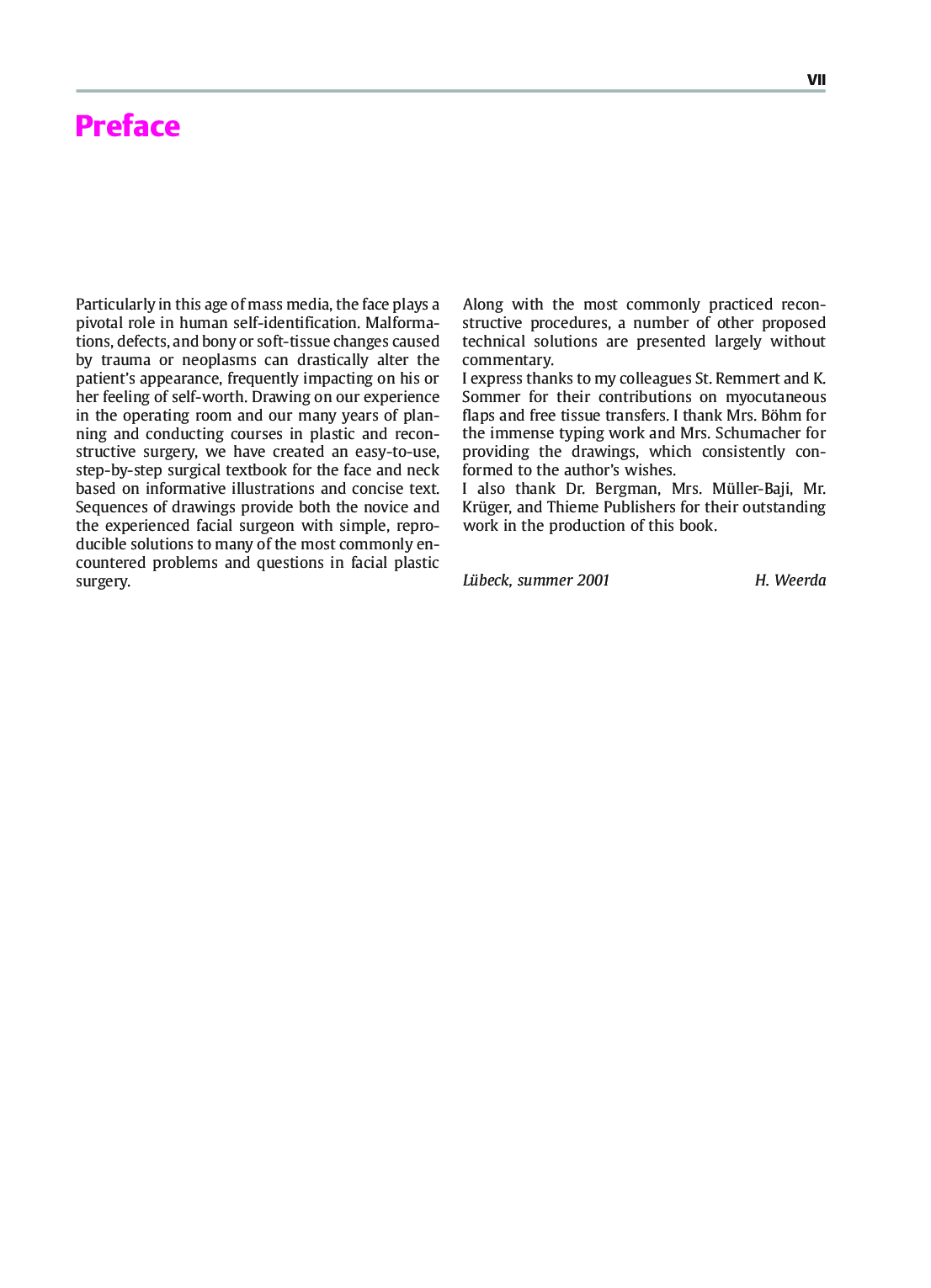 Preview page 6 of eBook PDF Reconstructive Facial Plastic Surgery A Problem-Solving Manual Expanded Edition 1st Edition By Hilko Weerda