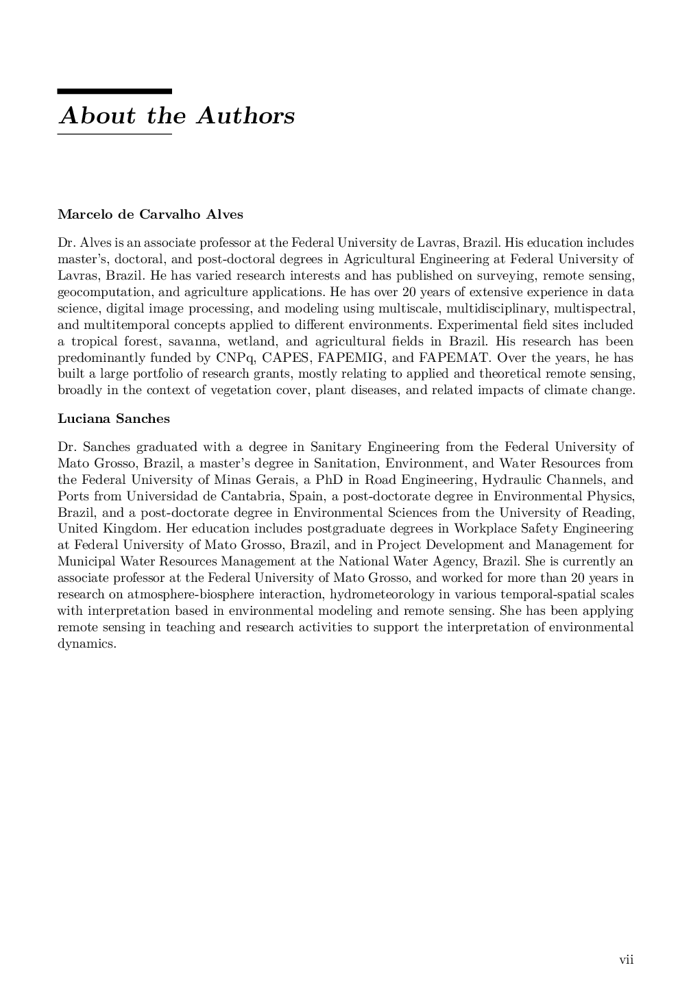Preview page 8 of Remote Sensing and Digital Image Processing with R Lab Manual 1st Edition By Marcelo de Carvalho Alves, Luciana Sanches