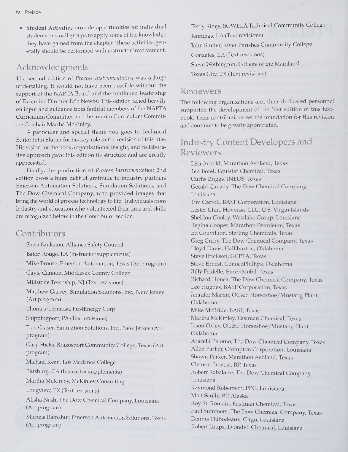 Preview page 6 of eBook Scan PDF Copy Process Instrumentation 2nd Edition By NAPTA