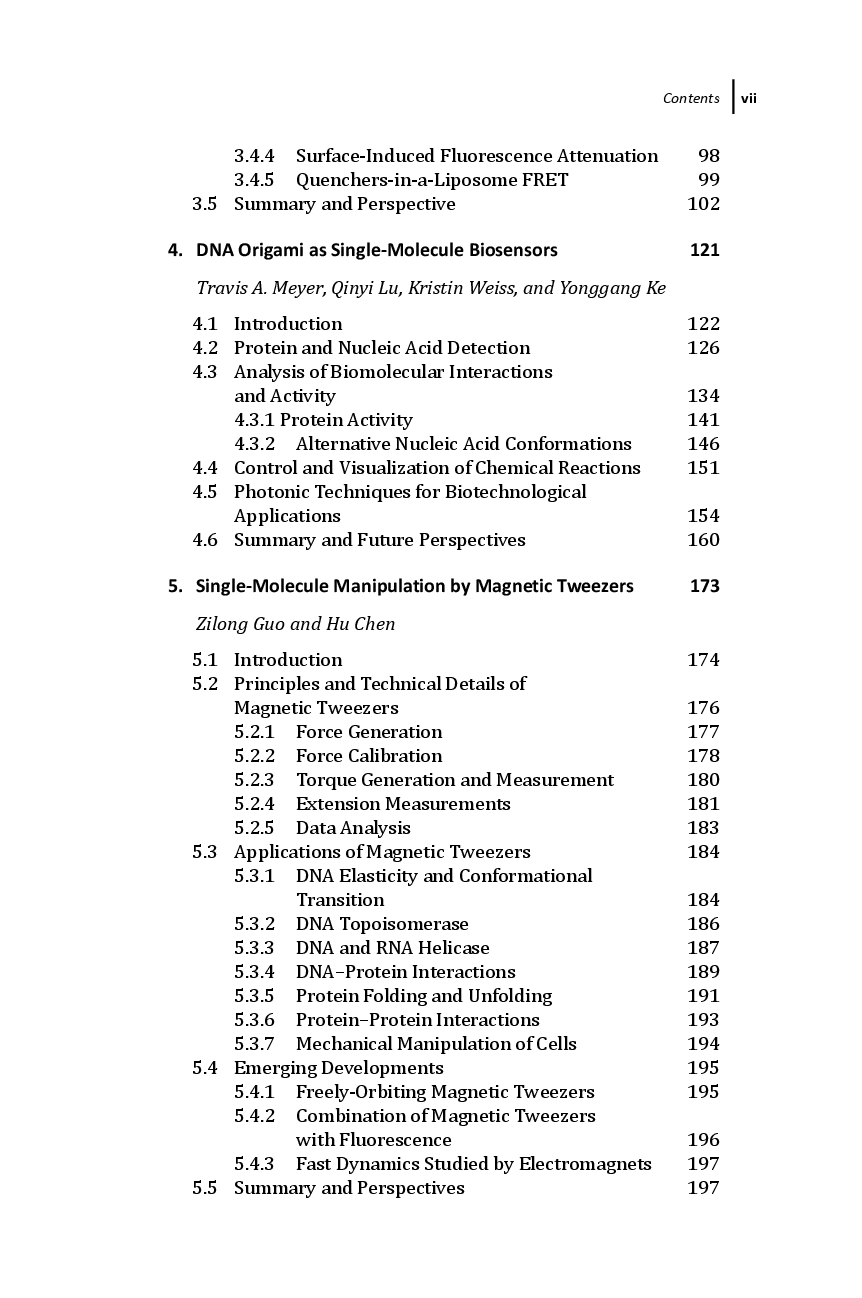Preview page 6 of Single Molecule Tools for Bioanalysis 1st Edition By Shuo Huang