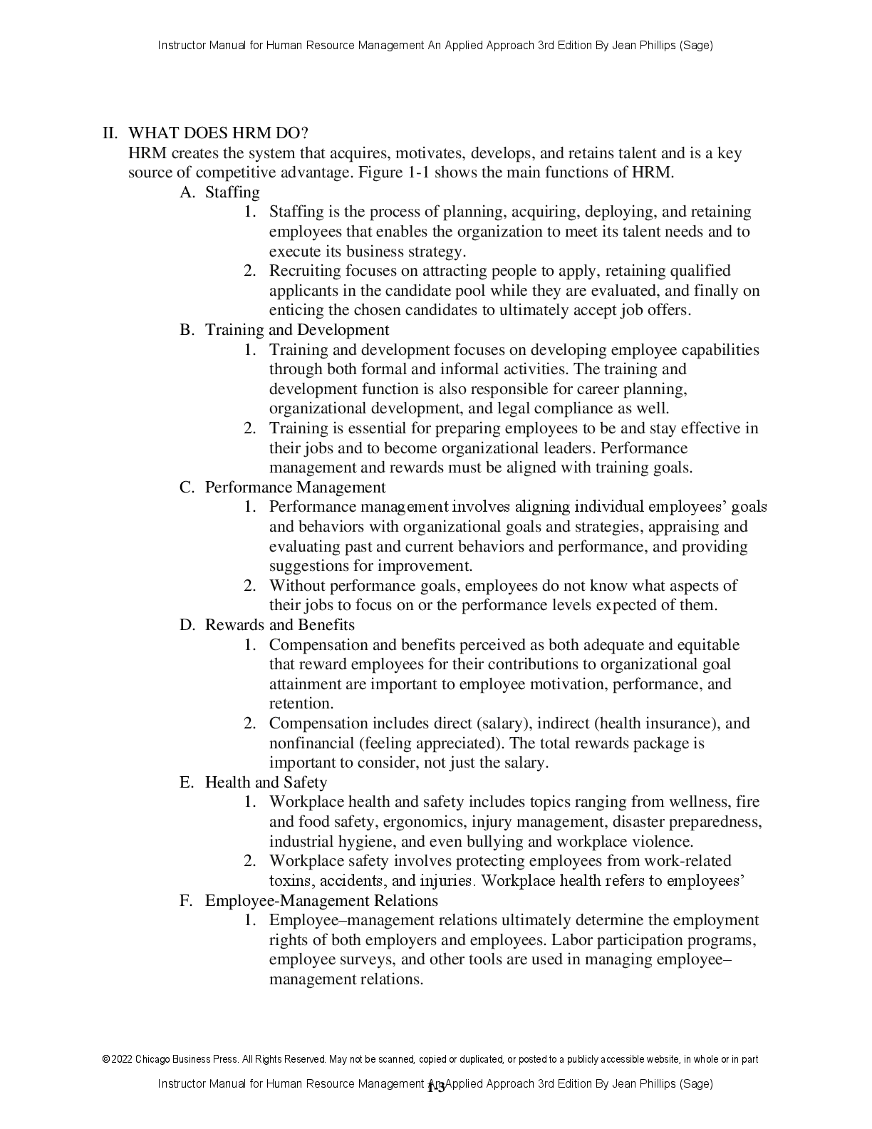 Preview page 3 of Instructor Manual Human Resource Management An Applied Approach 3rd Edition By Jean Phillips