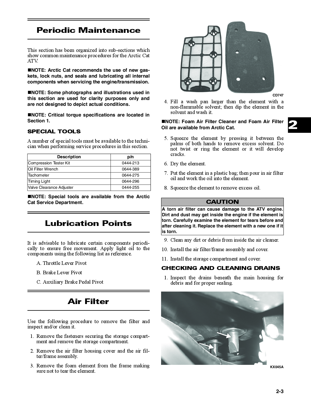 Preview page 6 of 2012 Arctic Cat 450 700 DVX Service Repair Manual