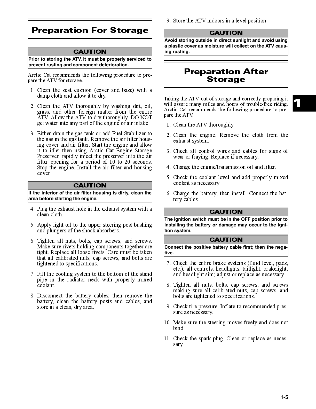 Preview page 3 of 2012 Arctic Cat 450 700 DVX Service Repair Manual