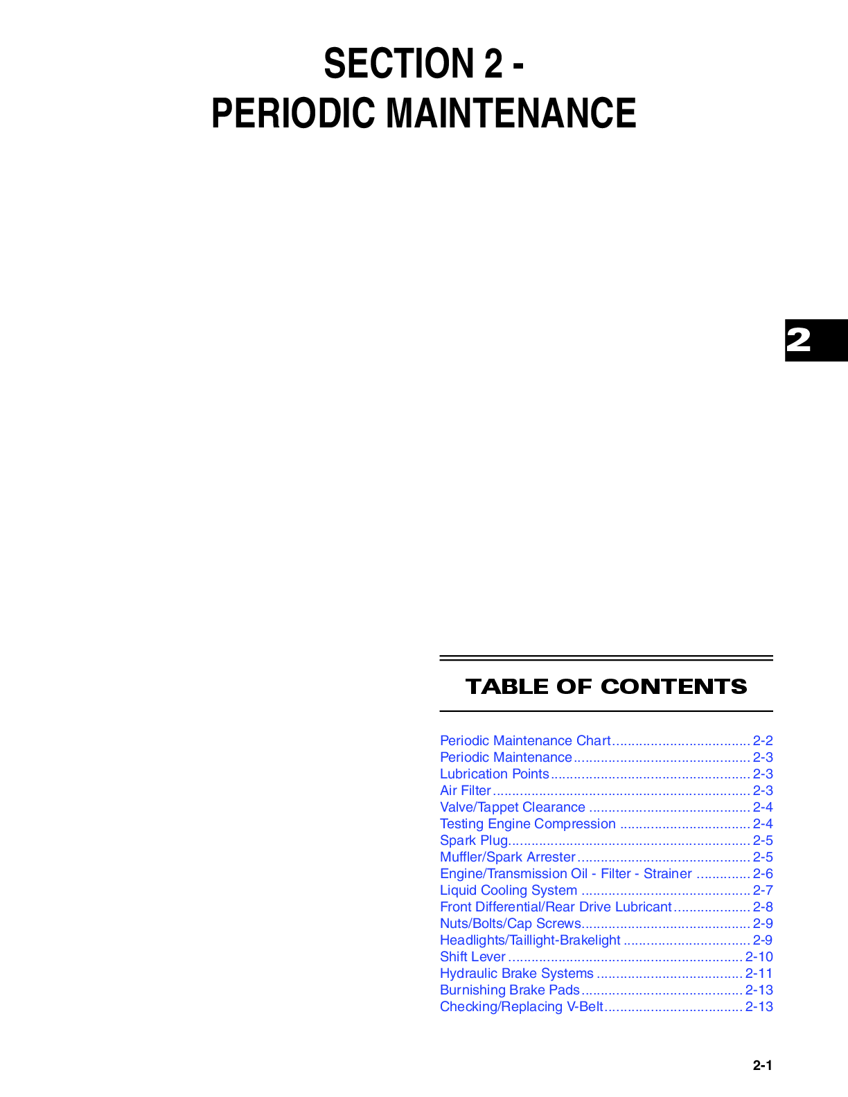 Preview page 4 of 2012 Arctic Cat 450 700 DVX Service Repair Manual