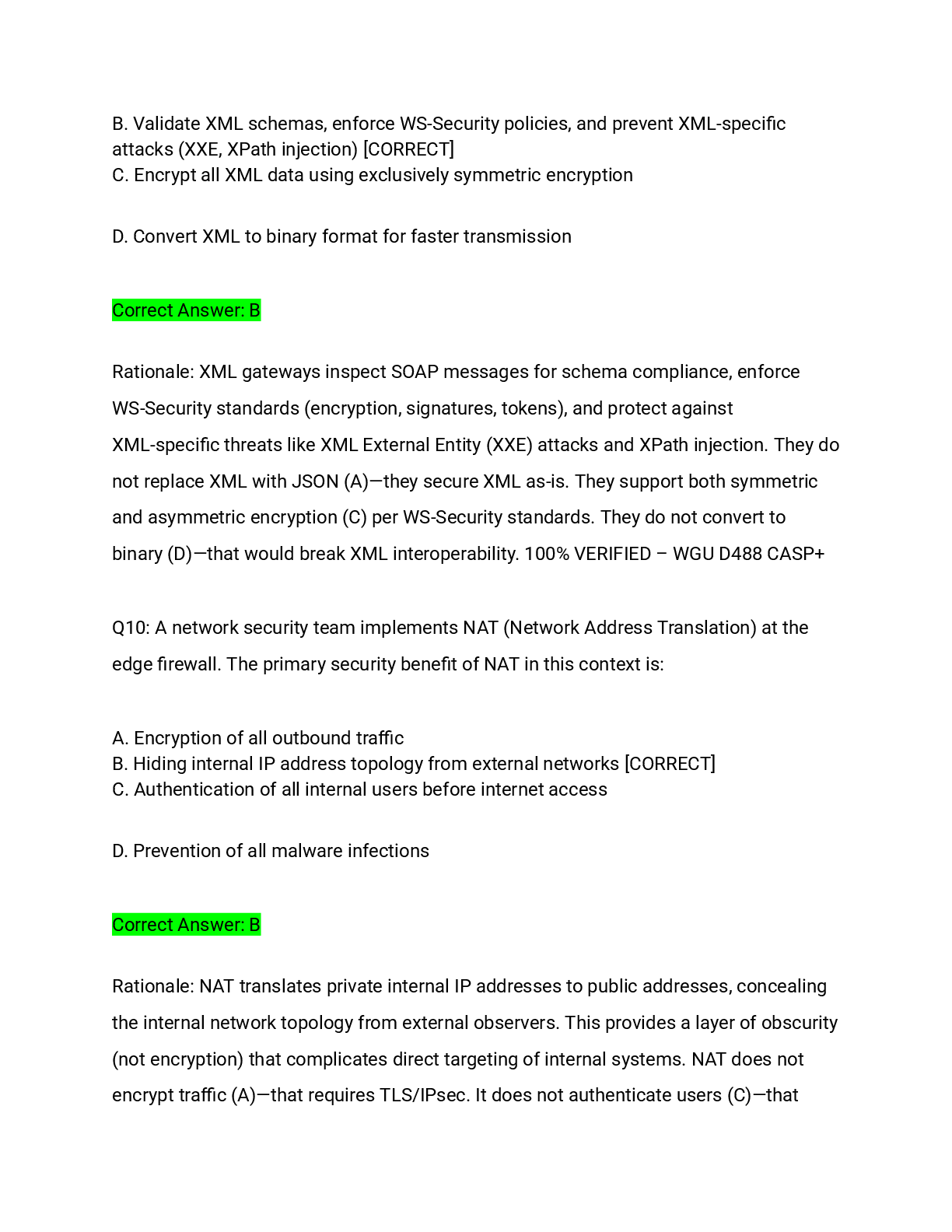 Preview page 6 of Security Architecture & Network Design Actual Exam 2026/2027 – Complete Exam-Style Questions with Detailed Rationales |
