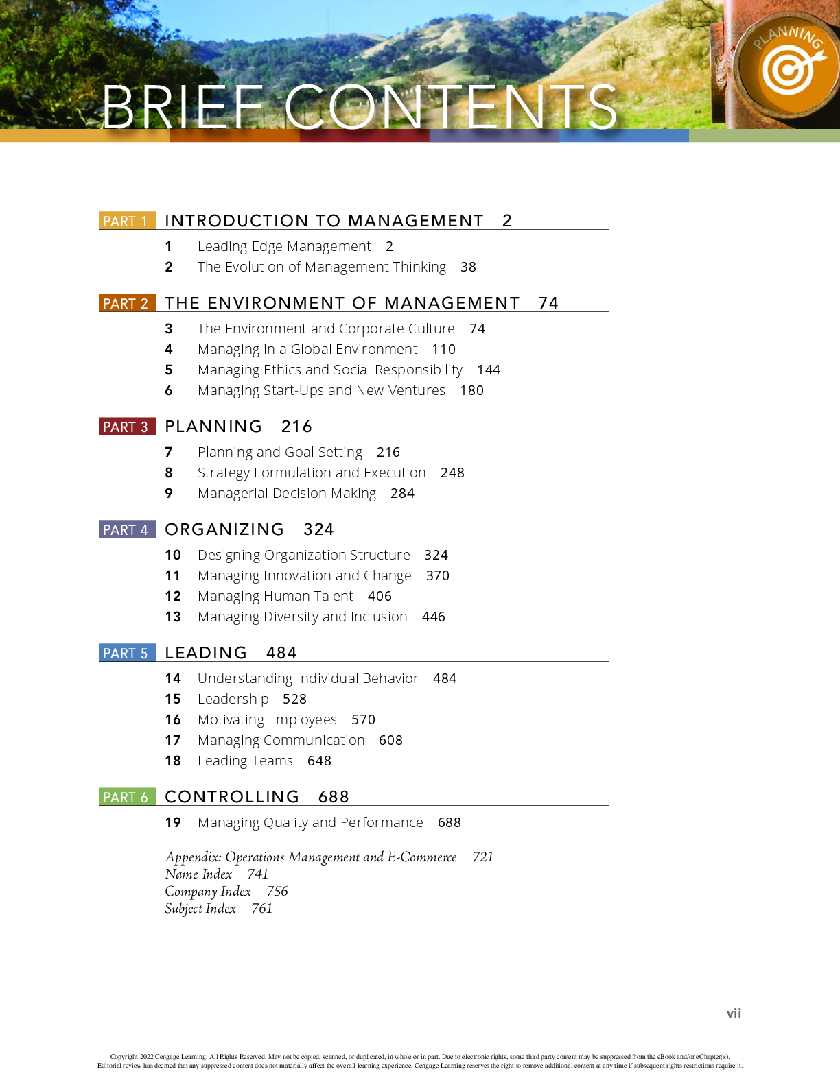 Preview page 6 of PDF(ebook) Management (MindTap Course List)Richard L. Daft,14e