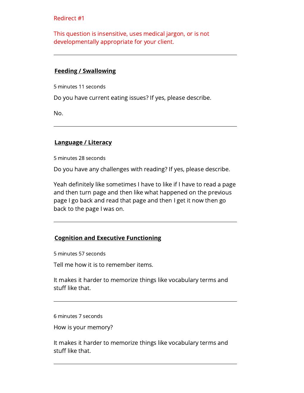 Preview page 4 of Virtual Simucase: Doug- Assessment (SLP)| Complete Assessment, results, updated 2025/2026.