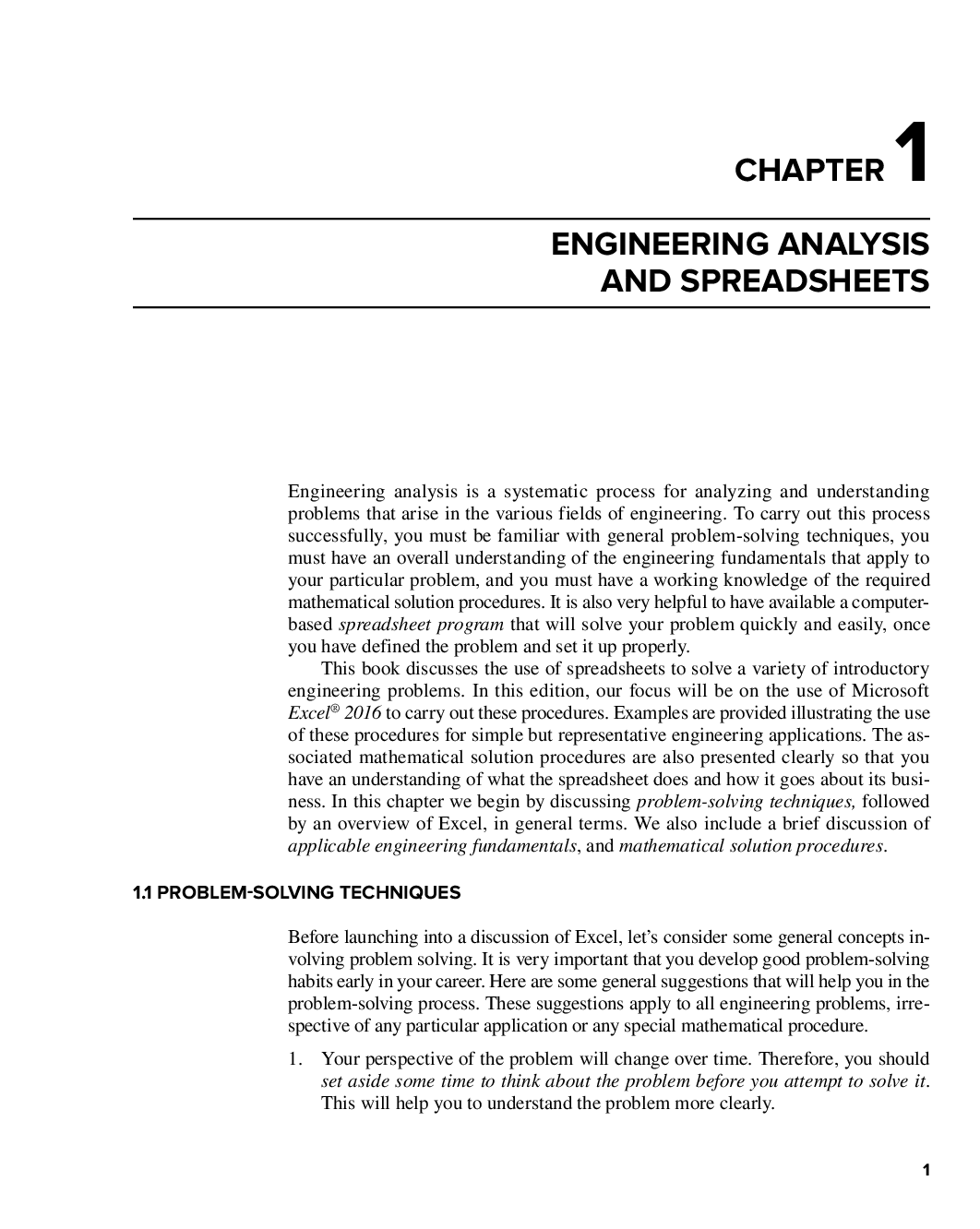 Preview page 10 of eBook PDF ISE Spreadsheet Tools for Engineers Using Excel 4th Edition By Byron Gottfried