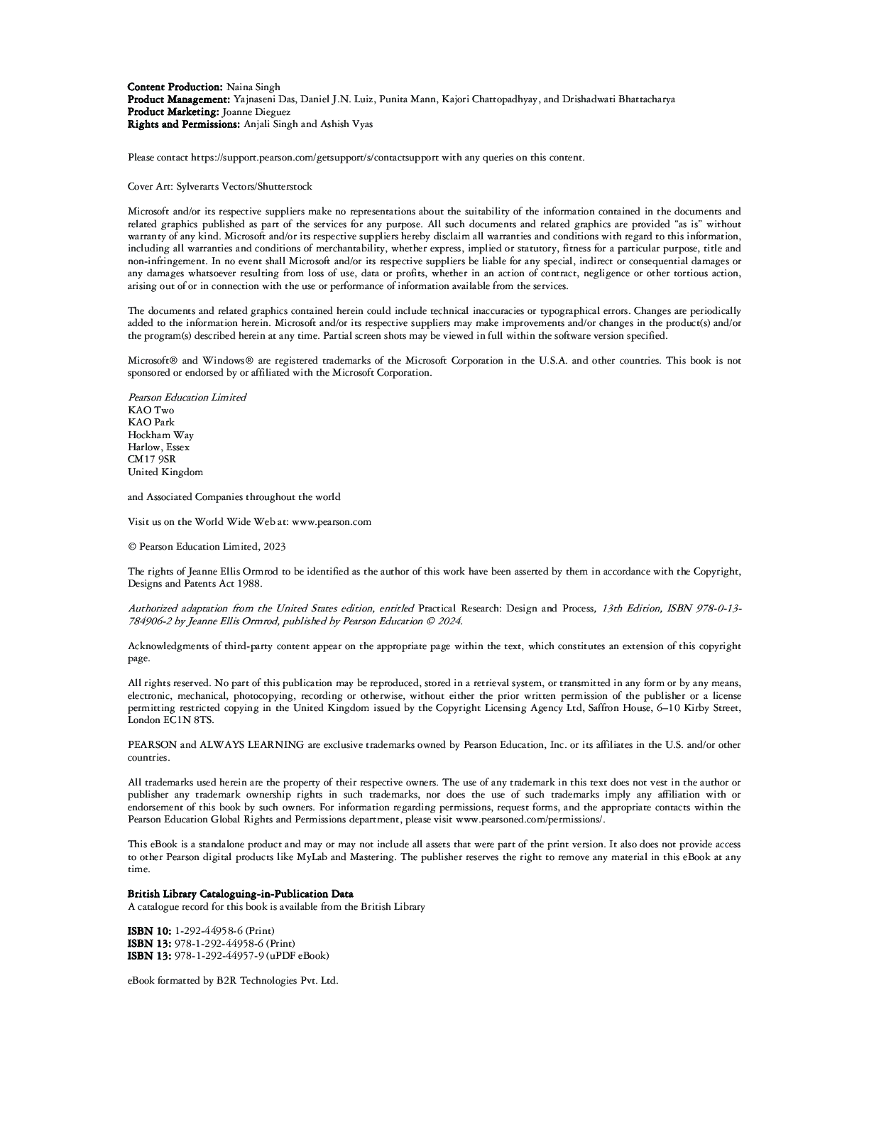 Preview page 2 of eBook PDF Practical Research Design and Process 13th Global Edition By Jeanne Ellis Ormrod