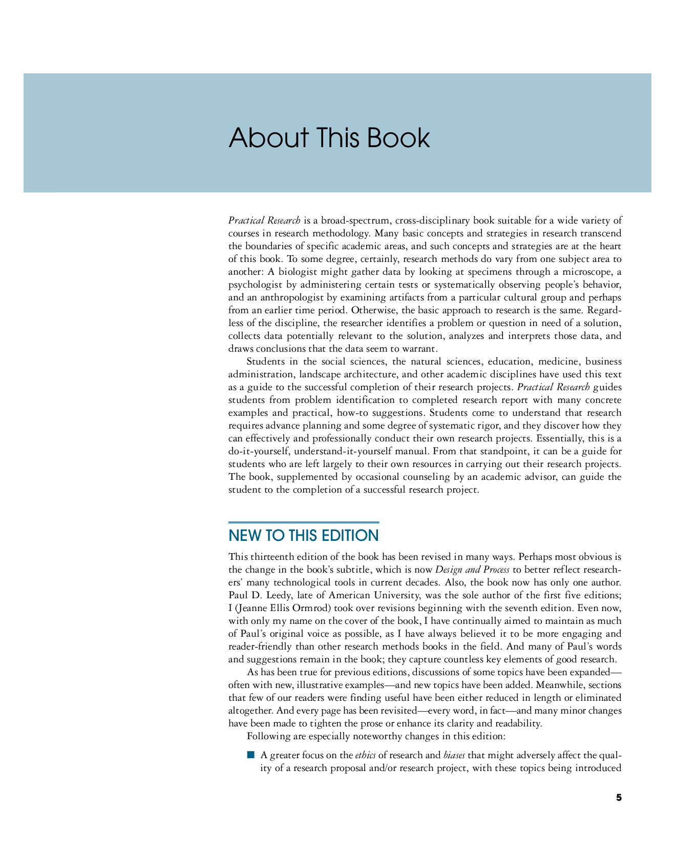 Preview page 5 of eBook PDF Practical Research Design and Process 13th Global Edition By Jeanne Ellis Ormrod