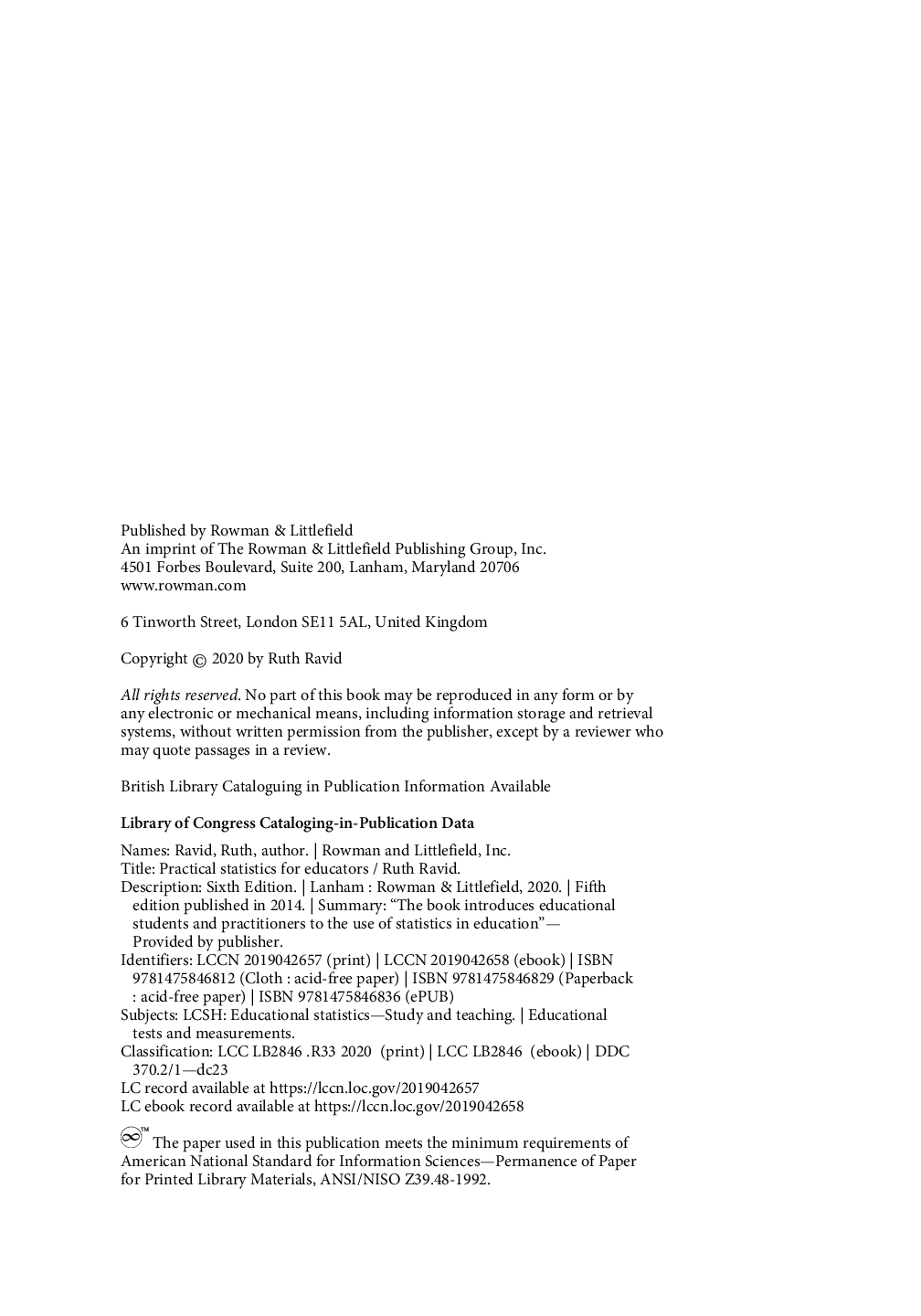 Preview page 3 of eBook PDF Practical Statistics For Educators 6th Edition By Ruth Ravid
