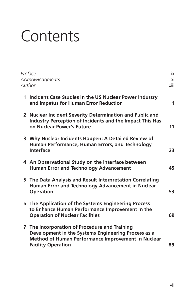 Preview page 2 of Technology Human Performance and Nuclear Facilities 1st Edition By Jonathan K. Corrado