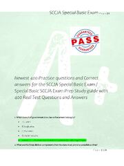 Preview page 3 of Newest 400 Practice questions and Correct  answers for the SCCJA Special Basic Exam /  Special Basic SCCJA Exam Prep Stu