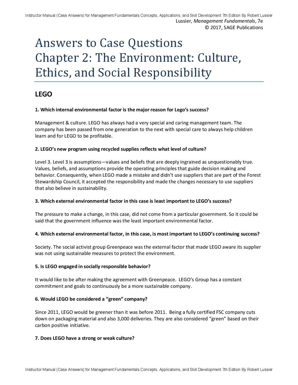 Preview page 3 of Instructor Manual Management Fundamentals Concepts, Applications, and Skill Development 7th Edition By Robert Lussier