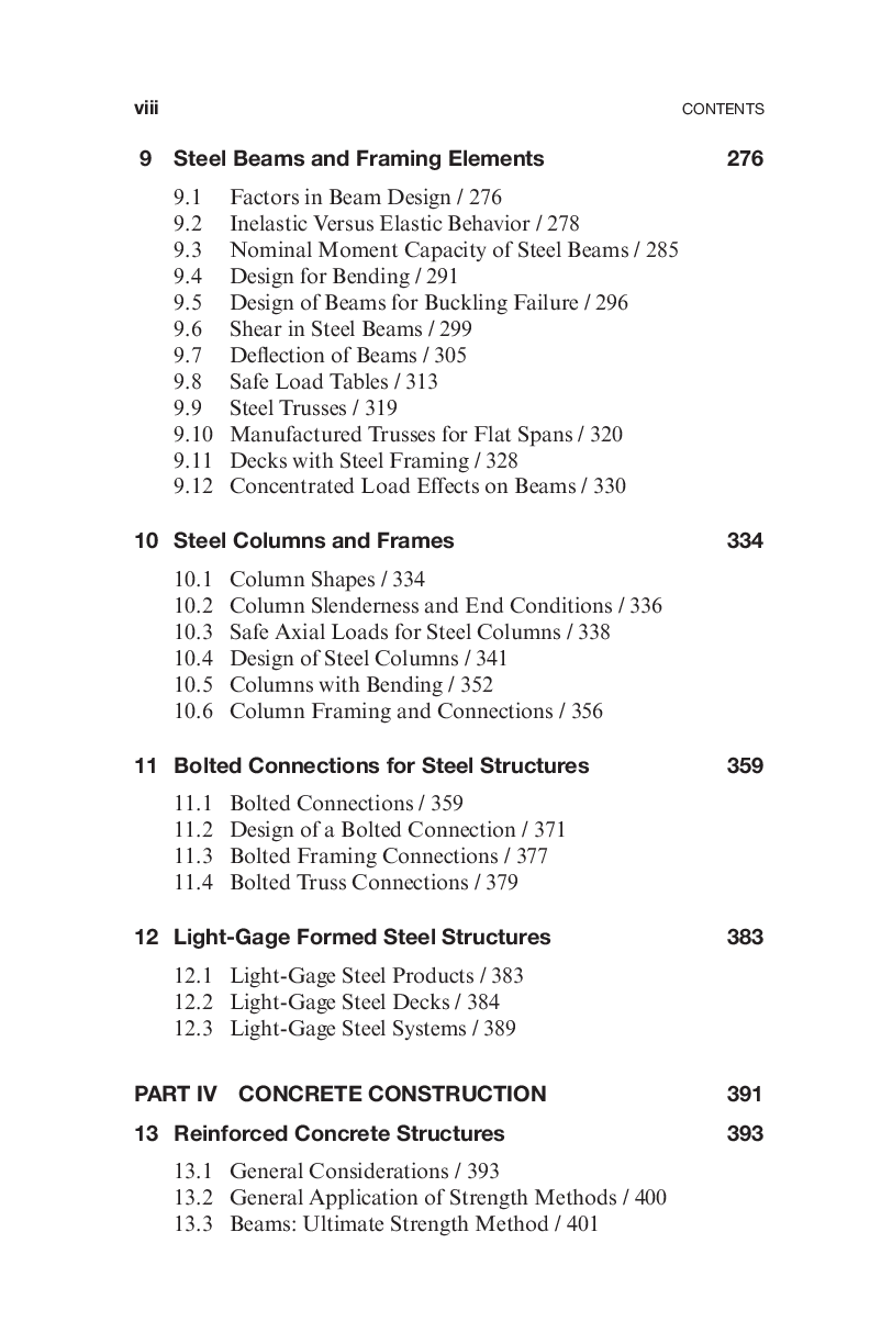 Preview page 9 of Simplified Engineering for Architects and Builders 12th Edition By James Ambrose, Patrick Tripeny