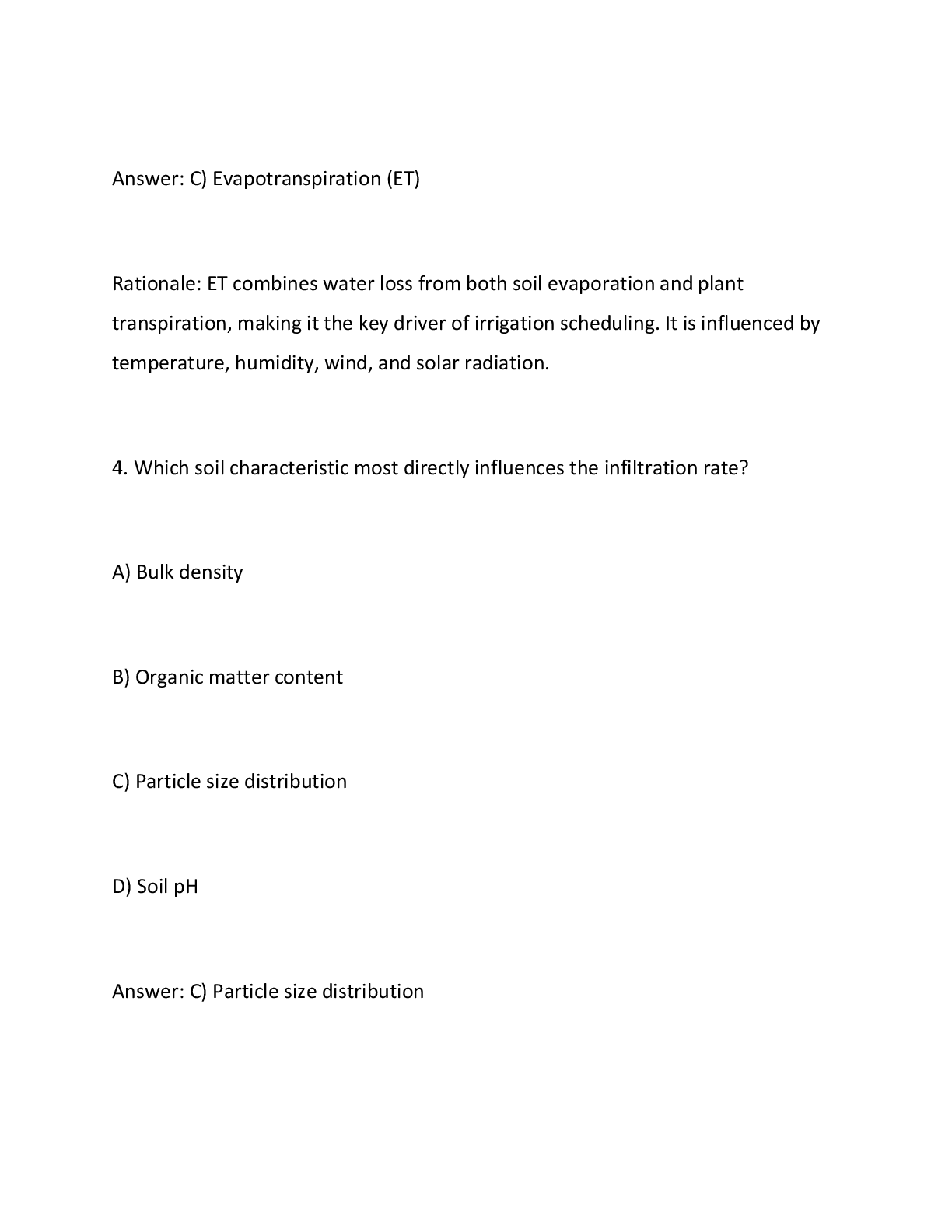 Preview page 4 of North Carolina (NC) Irrigation Contractor Examinations — Level I & II