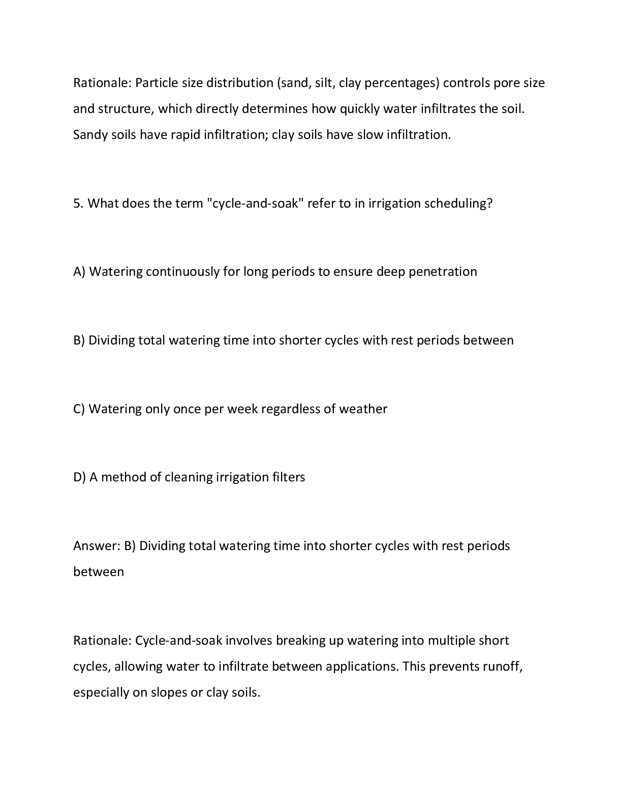 Preview page 5 of North Carolina (NC) Irrigation Contractor Examinations — Level I & II