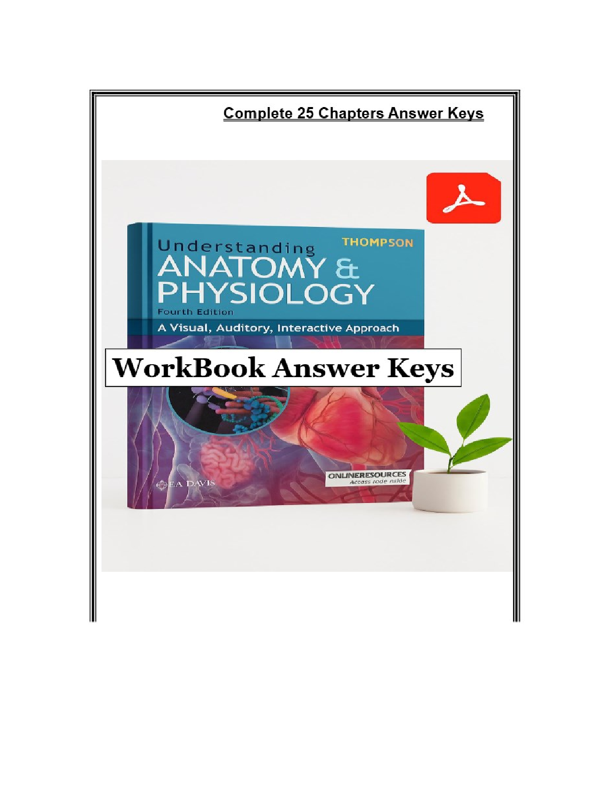 Preview page 2 of Workbook Answer Keys for Understanding Anatomy..
