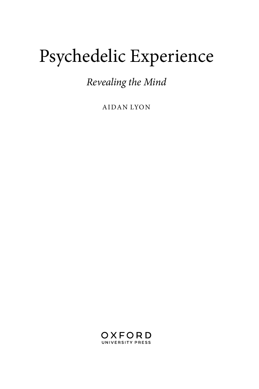 Preview page 4 of eBook PDF Psychedelic Experience Revealing the Mind By Aidan Lyon