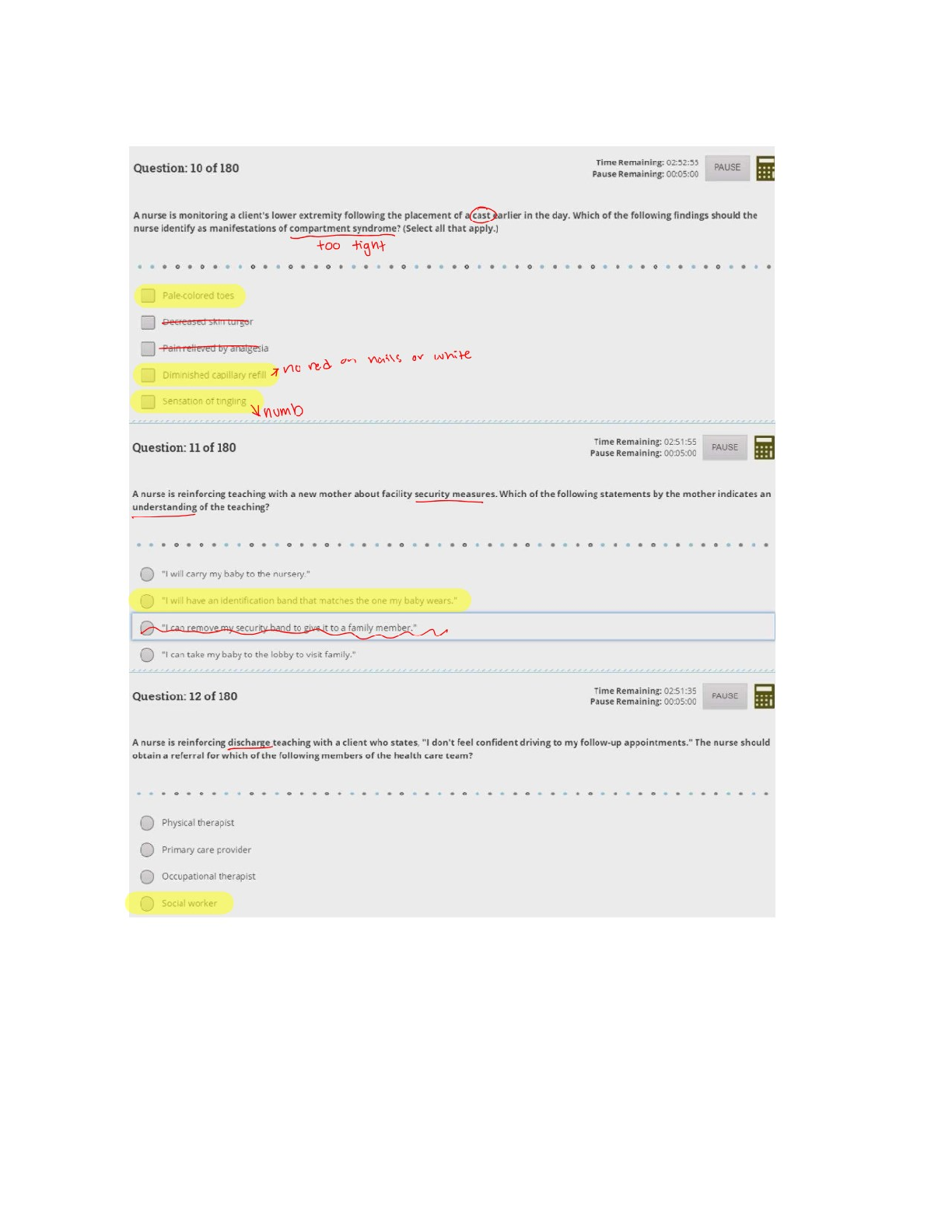 Preview page 3 of PN ATI Comprehensive Predictor Exit 2026  Forms A, B & C Full Test  with 100% Verified Questions .
