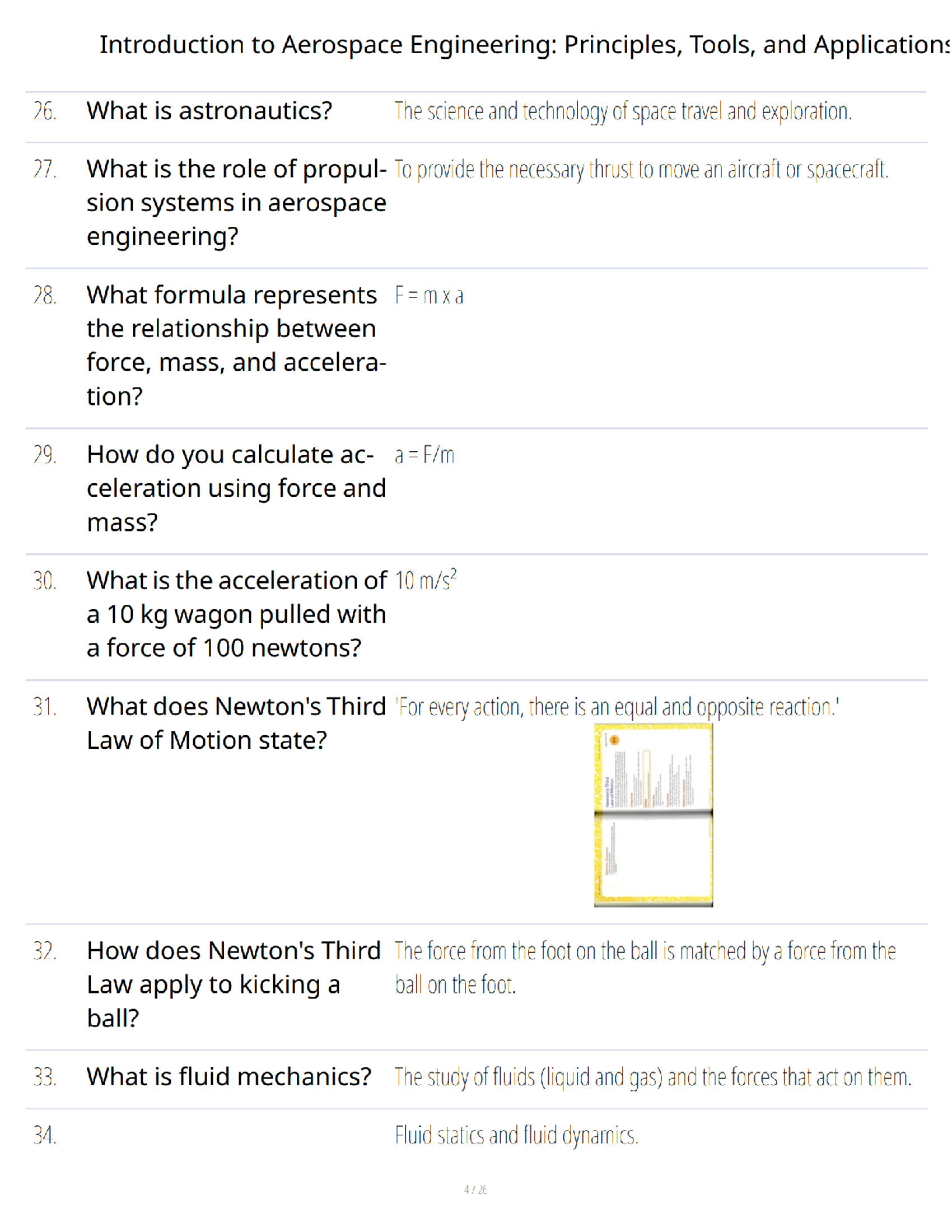 Preview page 3 of Introduction to Aerospace Engineering - Principles - Tools and Applications - Complete Exam Review - Verified Questions