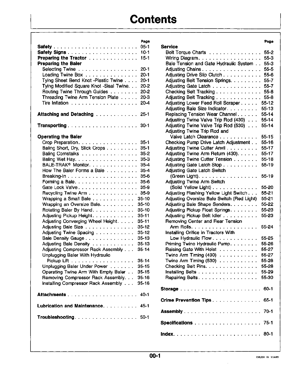 Preview page 5 of John Deere 430, 530 Round Baler Operator Manual