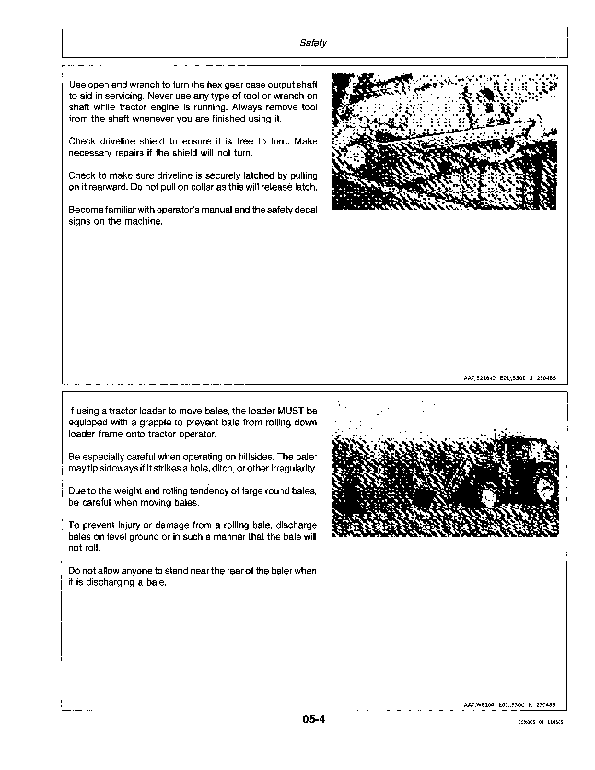 Preview page 9 of John Deere 430, 530 Round Baler Operator Manual