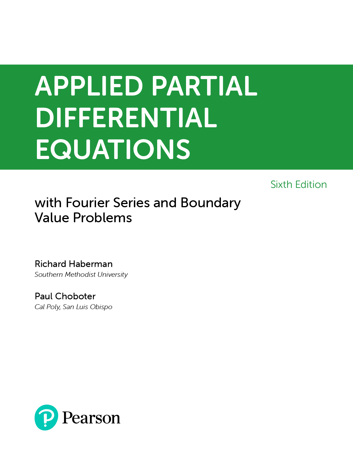 Preview page 2 of eBook [PDF] Applied Partial Differential Equations with Fourier Series and Boundary Value Problems 6th Edition By Richar