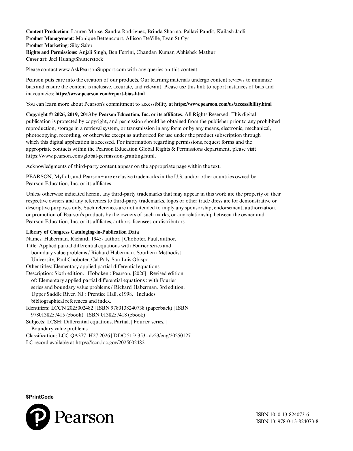 Preview page 3 of eBook [PDF] Applied Partial Differential Equations with Fourier Series and Boundary Value Problems 6th Edition By Richar