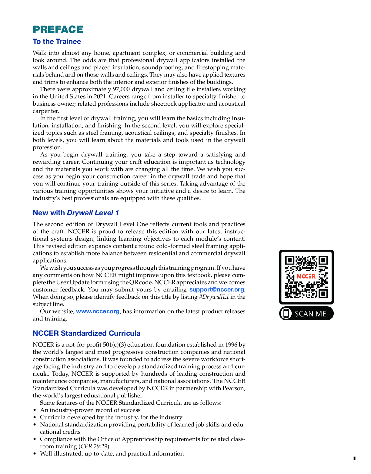 Preview page 4 of eBook PDF Drywall 1 Level 2nd Edition By NCCER