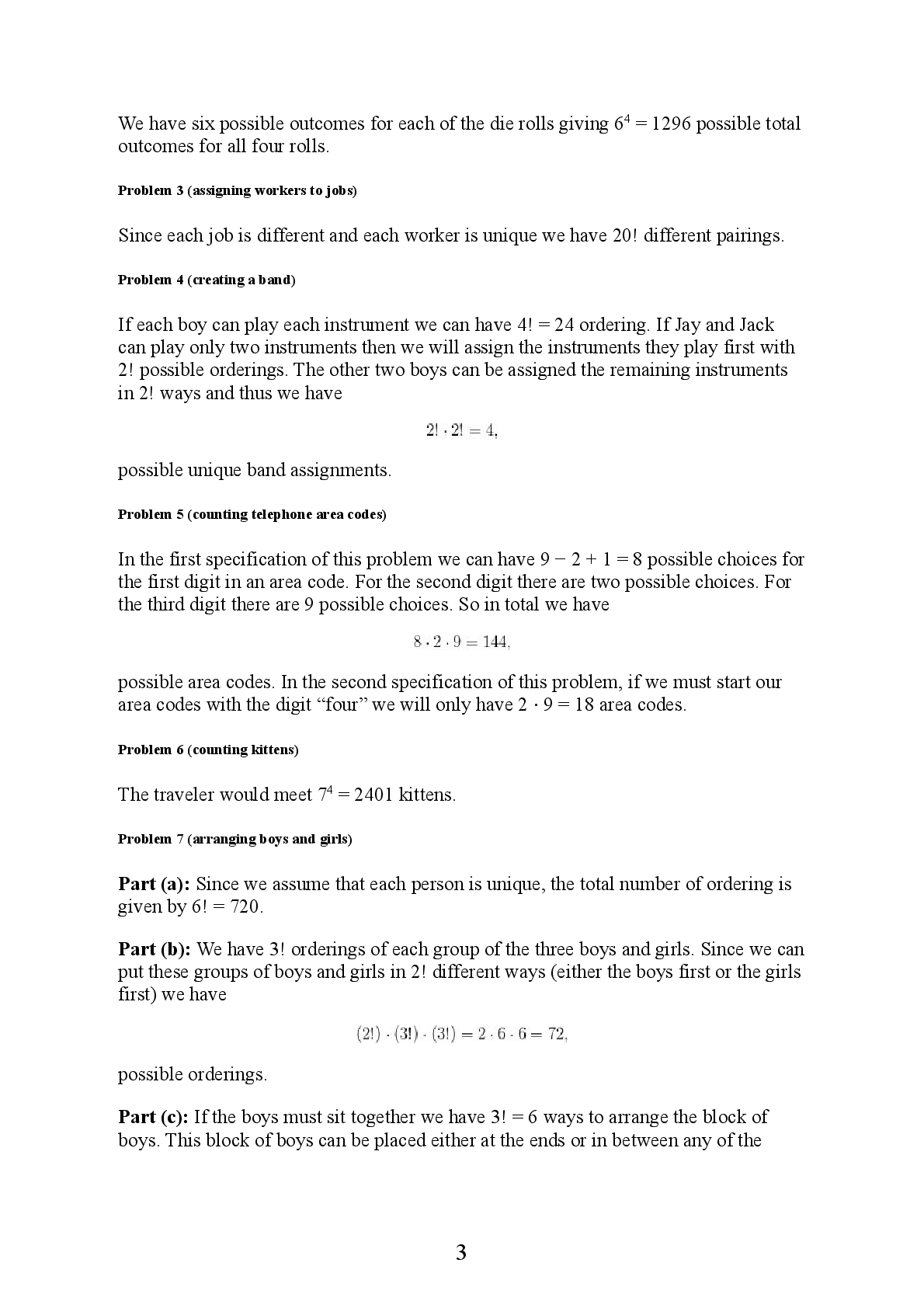 Preview page 4 of Solution Manual for A First Course In Probability (2015) By Sheldon Ross, John Weatherwax