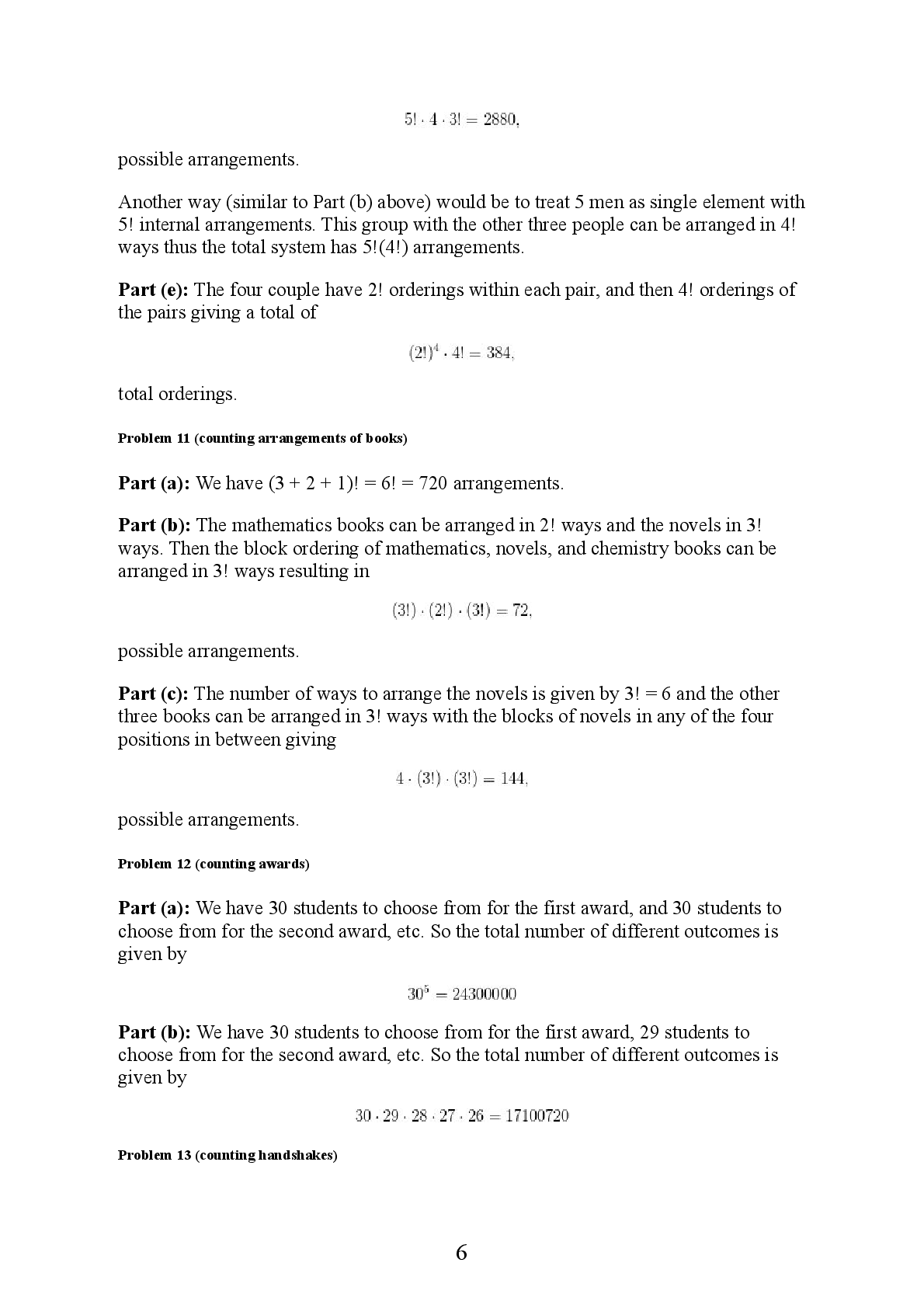 Preview page 6 of Solution Manual for A First Course In Probability (2015) By Sheldon Ross, John Weatherwax