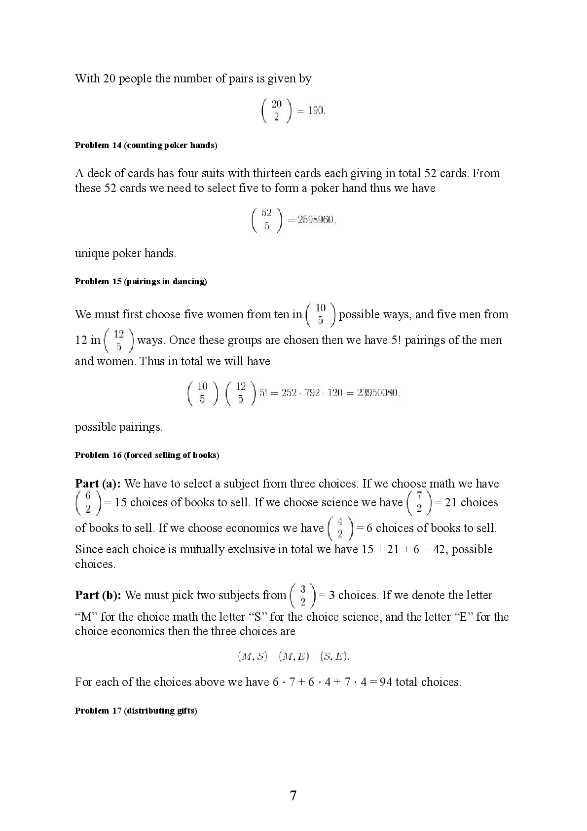 Preview page 7 of Solution Manual for A First Course In Probability (2015) By Sheldon Ross, John Weatherwax
