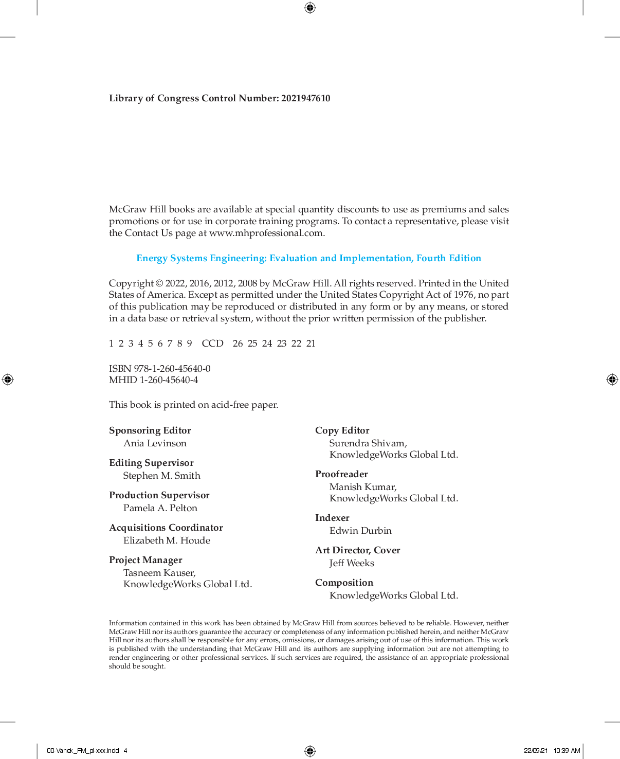 Preview page 4 of eBook PDF Energy Systems Engineering Evaluation and Implementation 4th Edition By Francis Vanek, Louis Albright, Largus