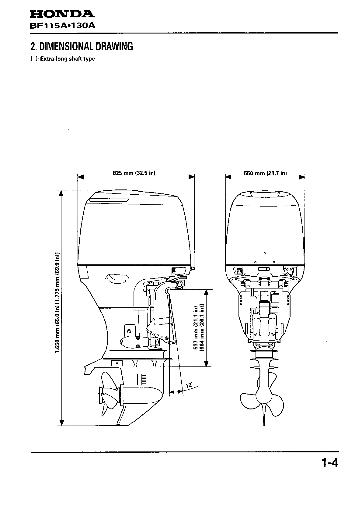 Preview page 4 of Honda BF115A BF130A Outboard Service Manual