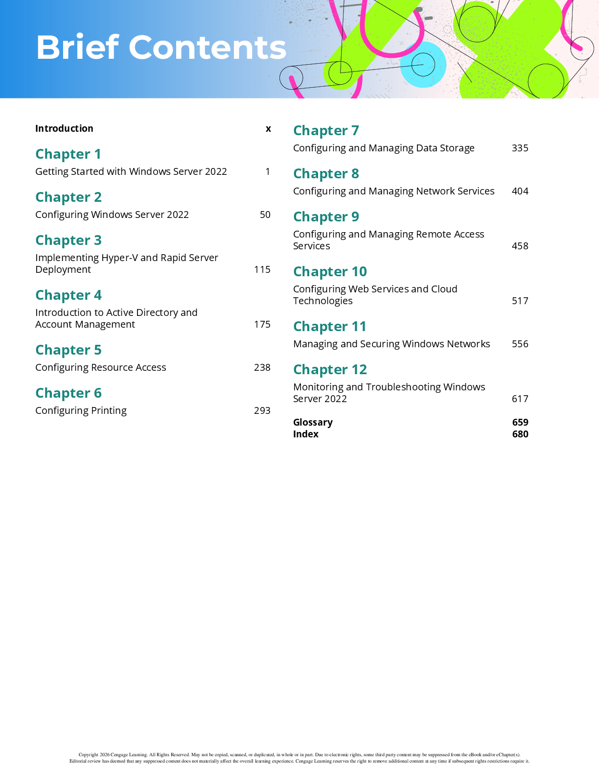 Preview page 5 of eBook PDF Hands-On Microsoft® Windows® Server 2022 4th Edition By Jason Eckert